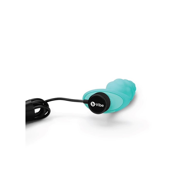 Plug analny wibrujący - B-Vibe Texture Plug Bump Mint